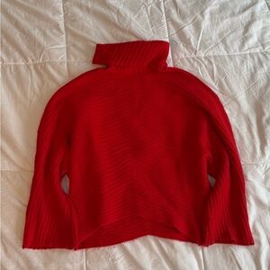 Anthropologie Moth Red Turtleneck